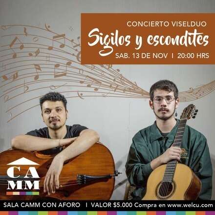 Concierto Viselduo "Sigilos y escondites"  (*Exclusivo con pase de movilidad)
