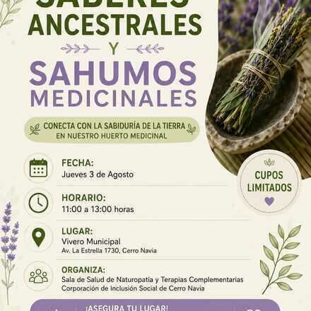 TALLER   "SABERES ANCESTRALES: DEL HUERTO AL SAHUMO" EXPERIENCIAL VIVERO MUNICIPAL