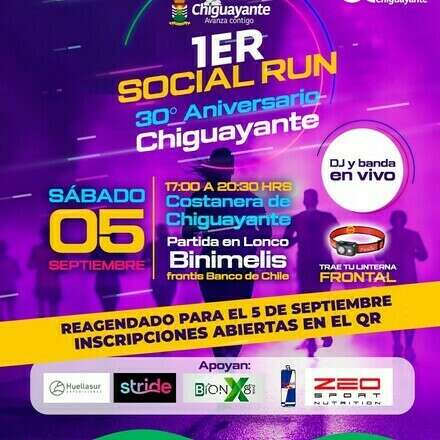1er Social Run 30°Aniversario de Chiguayante