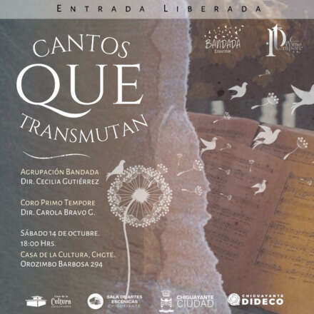 CANTOS QUE TRANSMUTAN