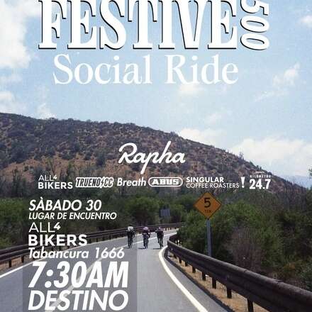 Social Ride Rapha Festive 500 x All4Bikers | Breath | Trueno | Singular Coffee Roasters