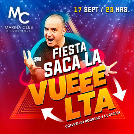 Fiesta Saca la Vuelta con Pelao Rodrigo y DJ Tapsin