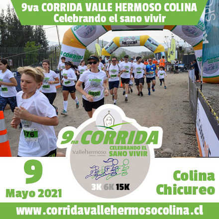 CORRIDA VALLE HERMOSO COLINA - CELEBRANDO EL SANO VIVIR - Mayo 9 2021