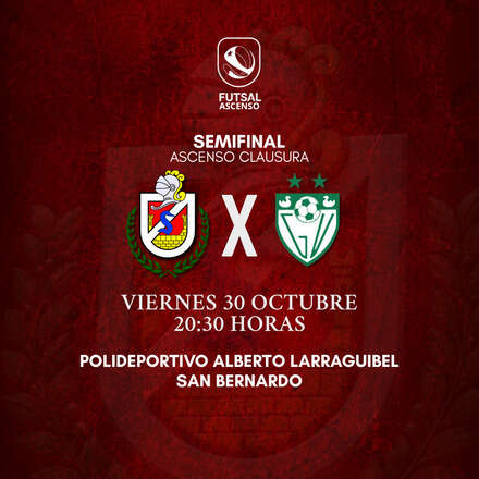 COMPRA VISITA - SEMIFINAL FUTSAL ASCENSO - CDLS vs G. VELASQUEZ