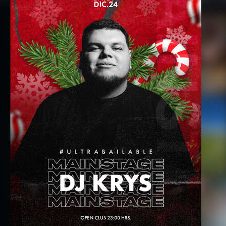 LUNES 25/12 / DOS PISTAS DE BAILE / PISTA DE BAILE DJ KRYS / AZOTEA ELECTRÓNICA MAY JARDANI / LISTA DCTO EMBAJADORES / APERTURA 00:30 HRS 