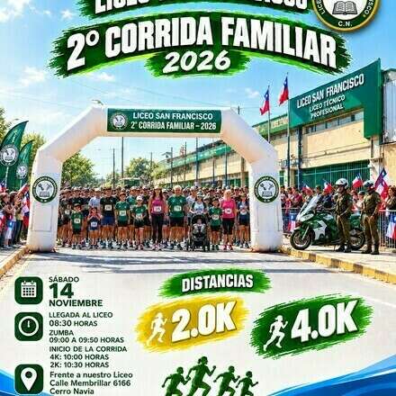 Segunda corrida Familiar San Francisco 2026