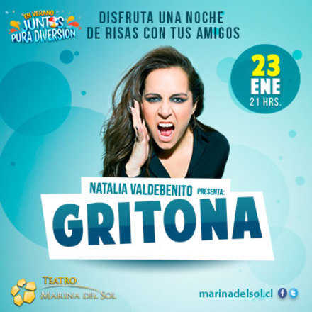 Teatro Gritona con Natalia Valdebenito