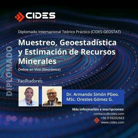 Diplomado Muestreo, Geoestadística y Estimación de Recursos Minerales 2026