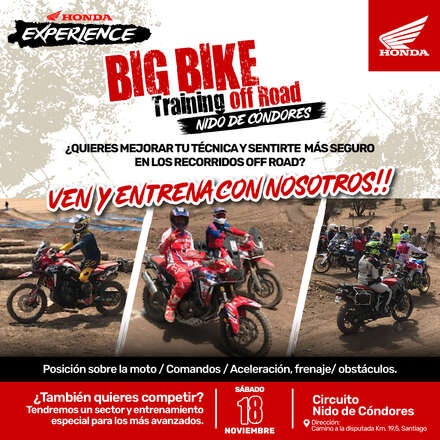 Big Bike Training Off Road - Nido de Condores