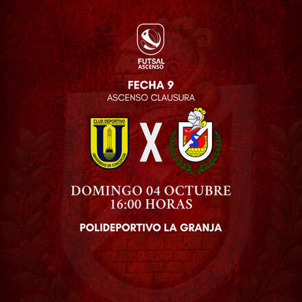 FECHA 9 FUTSAL ASCENSO - UDEC vs CDLS