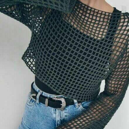 Taller Top Mesh a crochet junto a Cordelia 