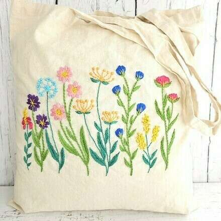 Taller bordemos un totebag junto a Sin Enredos 