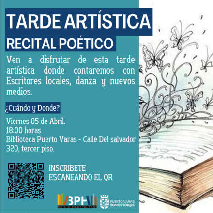 recital poético, tardes Artísticas  
