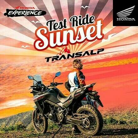 Sunset Test Ride  Transalp