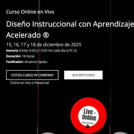 Curso Diseño Instruccional con Aprendizaje Acelerado ®