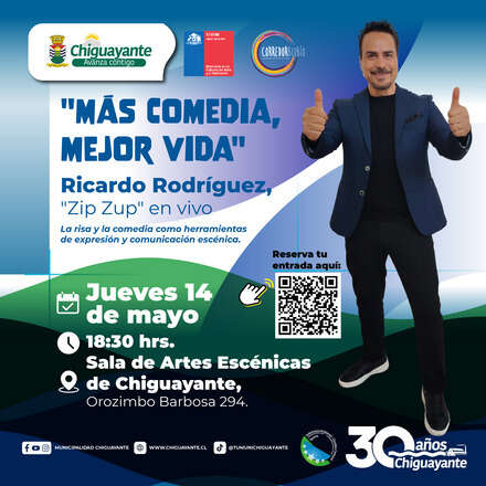 Más comedia, mejor vida: Ricardo Rodriguez, "Zip Zup" en vivo.