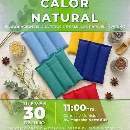 TALLER  “CALOR NATURAL: ELABORACIÓN DE GUATEROS DE SEMILLAS PARA EL INVIERNO"
