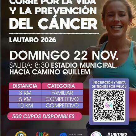 LAUTARO CORRE POR LA VIDA Y LA PREVENCIÓN DEL CÁNCER