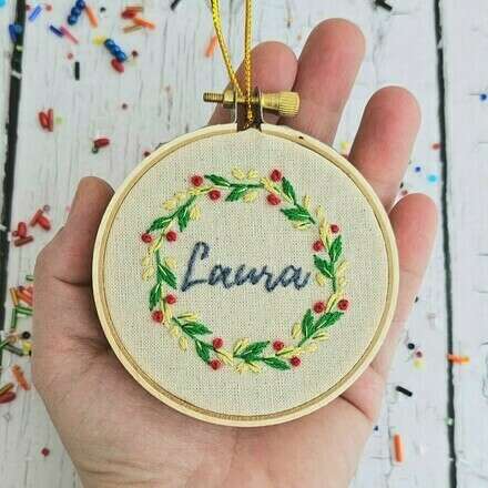Bordemos un adorno navideño personalizado junto a Sin Enredos 