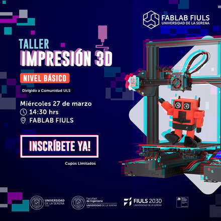 Taller de Impresión 3D para Comunidad ULS - 27 Mar 2024