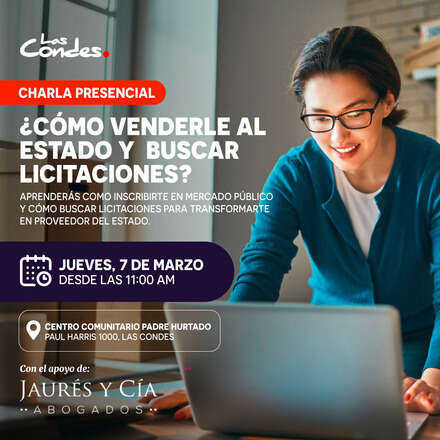 Charla presencial: ¿Cómo venderle al estado y buscar licitaciones?