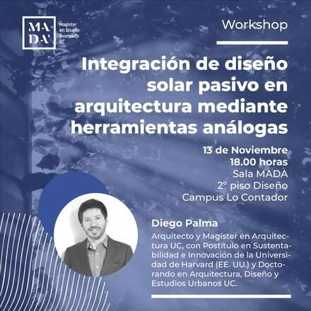 Workshop Integración de diseño solar pasivo en arquitectura mediante herramientas análogas