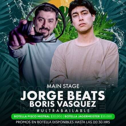 VIERNES 19/01 - DOS PISTAS DE BAILE / SECTOR DE BAILE - JORGE BEATS / AZOTEA ELECTRONICA - DRAMACAT B2B FLORENCE / LISTA DCTO EMBAJADORES / HOMBRES + 23 - MUJERES +21 /