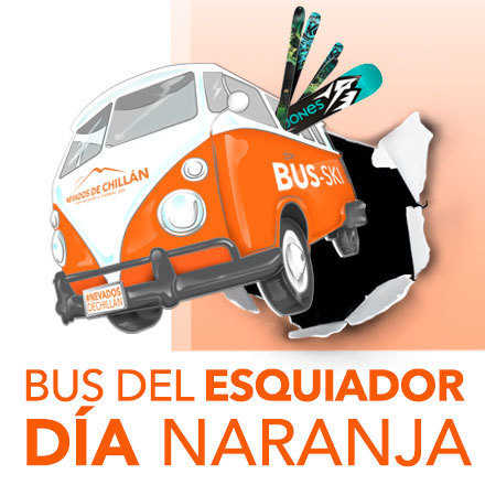 BUS DEL ESQUIADOR DIA NARANJA