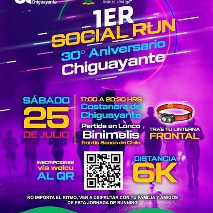 1er Social Run 30°Aniversario de Chiguayante