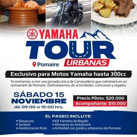 Yamaha Tour Urbanas a Pomaire