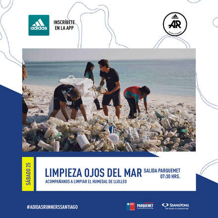 Limpieza humedal ojos del mar por ADIDAS RUNNING SANTIAGO